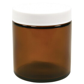 Frontier Co-op Amber Wide Mouth Jar with Cap 4 fl oz