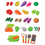 Aspire Food Play Set Vegetable And Fruit Play Kitchen Utensil Toy Set Pretend and Play Gift Set