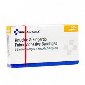 First Aid Only Assorted Fabric Bandages - Knuckle/Finger (9/bx)