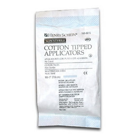 Henry Schein Cotton Swabs 3" (100/bag)