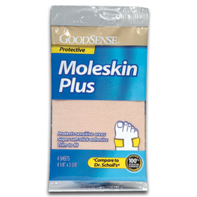 GoodSense Moleskin Plus Sheets 4-1/8" x 3-3/8" (4/ea)