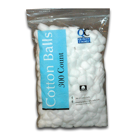 QC Cotton Balls 100% Cotton (300/bag)
