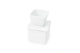 Fox Run 03040 White Stoneware Butter Keeper