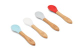 RedRover 20010 Spoon Set of 4, Bamboo and Silicone