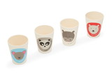 Red Rover 20013 Red Rover 20013 Bamboo Animal Cups, Set of 4