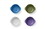 Red Rover 20052 Red Rover Kids Bamboo Bowls, 4.5 x 4.5 x 2.5 Inch, Set of 4 Blue, Green, Purple, White, Price/each