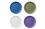 Red Rover 20053 Red Rover Kids Bamboo Plates, 9.25 x 9.25 x 0.25 Inch, Set of 4 Assorted Colors, Blue, Green, Purple, White