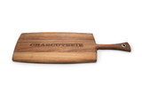 Ironwood Gourmet 28118E337 Large Rectangular Provencale Paddle Board, Acacia Wood, Charcuterie Engraving