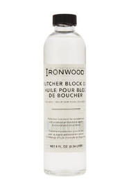 Ironwood 28122 Butcher Block Oil, Protective Treatment for Wood, 8-Ounce Bottle