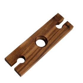Ironwood 28435 Acacia Wine Bottle & 2 Glass Holder