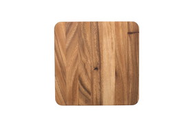 Ironwood Gourmet 28453 Square Cutting Board, 9" x 9", Acacia Wood