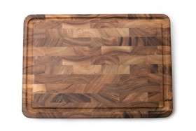Ironwood 28669 Large End Grain Prep Board With Juice Channel, Acacia Wood