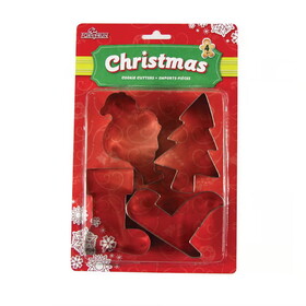 Fox Run 3552 Christmas Cookie Cutter Set, 4-Piece