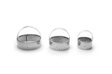 Fox Run 3661 Crinkled Cookie Cutter Set, Stainless Steel, 3-Piece