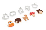 Fox Run 3694 Forest Animal Stainless Steel Cookie Cutters, 5-Piece Set, 4
