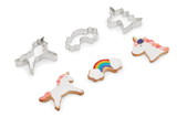 Fox Run 3697 Fox Run 3697 Unicorn and Rainbow Stainless Steel Cookie Cutters, 3-Piece Set, 4