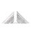 Fox Run 3897 White Angled Marble Bookends, Price/each