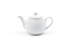 Fox Run 39863 White Earthenware Teapot, 55-Ounce
