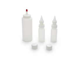 Fox Run 4312 Icing Squeeze Bottles for Cookie and Cake Decorating, Condiments, Sauces, Arts and Crafts, Set of 3