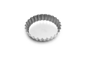 Fox Run 4591 Tartlet/Quiche Pan with Removable Bottom, Tin-Plated Steel, 4-Inch