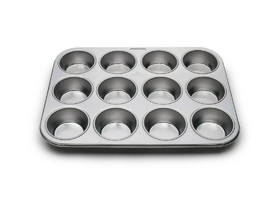 Fox Run 4868 Stainless Steel 12 Cup Muffin Pan