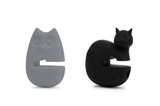 Fox Run 48773 Cat and Owl Silicone Pot Clip Spoon Rest, Set of 2