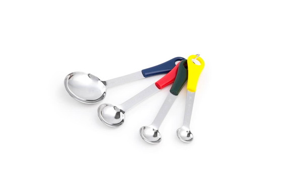 Fox Run 4-Piece Measuring Spoon Set, Stainless Steel (4828)