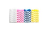 Fox Run 5388 Striped Birthday Candles, Pack of 24