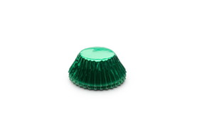 Fox Run 6951 Mini Green Foil Bake Cups, 48 Count