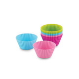 Bakelicious 73917 Silicone Bake Cups S/12, 4 colors