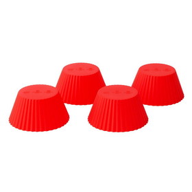 Bakelicious 73931 Silicone Bake Cups S/12 Red