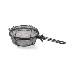 Outset 76182 Chef's Jumbo Outdoor Grill Basket and Skillet with Removable Handles