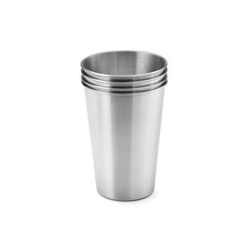 Outset 76425 16oz Beer Cup, 18/8 SS, S/4