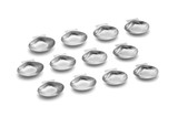 Outset 76494 All Purpose Grillable Stainless Steel Sea Shells, Set of 12