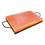 Outset 76513 OUTSET Pink Himalayan Salt Plank with Holder Tray for Cooking, Serving and Cutting Block, 12 x 8 x 1.5 Inch, 17" including Handles