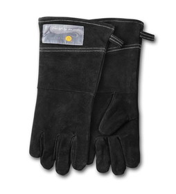 Outset 76604 Leather Grill Gloves, Black