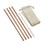 Outset 76629 Outset 76629 Copper Long Straight Straw with Bag, Set of 4