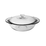 Anchor 77891 Fire-King Casserole Dish with Glass Cover, 2-Quart