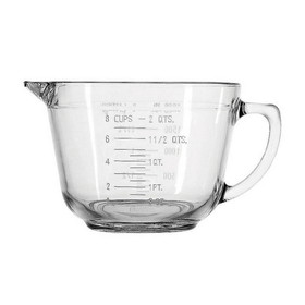 Fox Run 77898 Measuring Cup Batter Bowl with Spout, Glass, 8-Cup