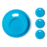Jarware 82674 Jarware Wide Mouth Silicone Drink Lid Mason Jar Attachment, Set of 4, Blue, 3.25 Inch