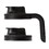 Jarware 82686 Jarware Black Spout Lid, Variety Set of 2, Wide Mouth, Price/EA