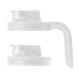 Jarware 82689 Jarware White Spout Lid, Variety Set of 2, Wide Mouth