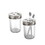 Jarware 82753 Toothbrush/Paste Stainless Steel Holder Set/2, Price/each