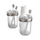 Jarware 82753 Toothbrush/Paste Stainless Steel Holder Set/2, Price/each