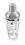Outset B327 Cocktail Shaker, Glass and Stainless Steel, 12-Ounce