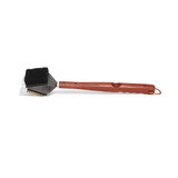 Outset QB45 Rosewood Collection 3-in-1 Grill Brush with Bristles, Scrub Pad and Scraper
