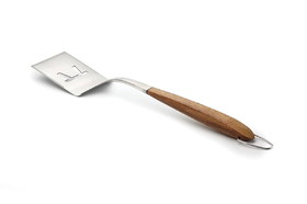 Outset QJ10 Jackson Acacia Wood BBQ Grill Spatula, Stainless Steel