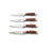 Outset QJ91 Jackson Steakhouse Knife Set, Stainless Steel 4-Piece