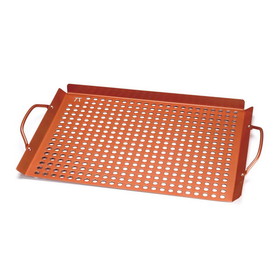 Outset QN71 Large Grill Grid with Handles, Copper Non-Stick