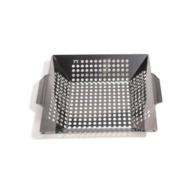 Outset QS70 Square Grill Wok, Stainless Steel